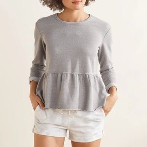 NWOT UpWest peplum sweatshirt